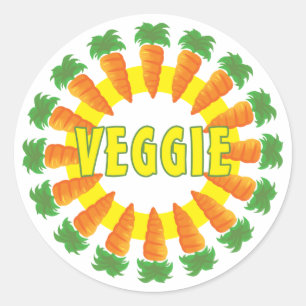 Veggie Classic Round Sticker