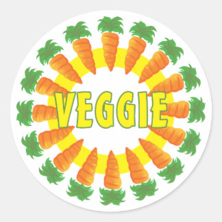 Veggie Classic Round Sticker