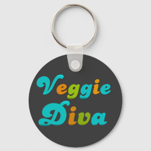 Veggie Diva Keychain