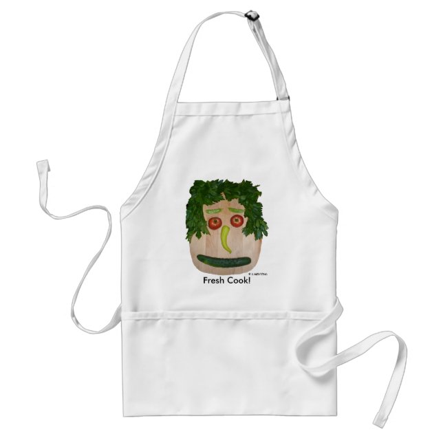 Veggie Face Standard Apron (Front)