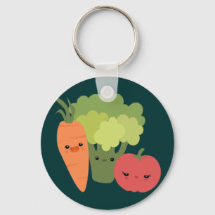 Veggie Friends Keychain