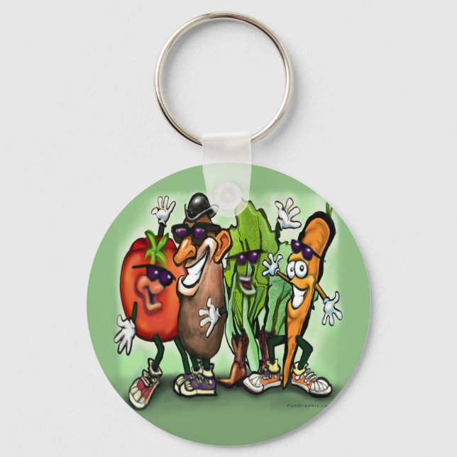 Veggie Gang Keychain (Front)