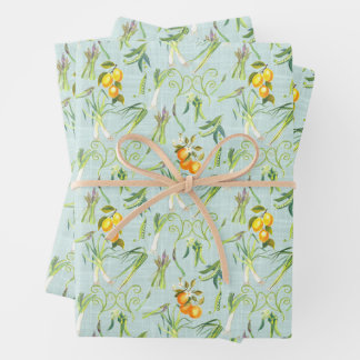 Veggie Garden Print for Gardeners & Foodies Wrapping Paper Sheet