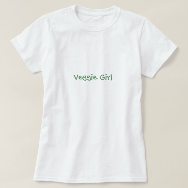 Veggie Girl - Customized T-Shirt (Design Front)