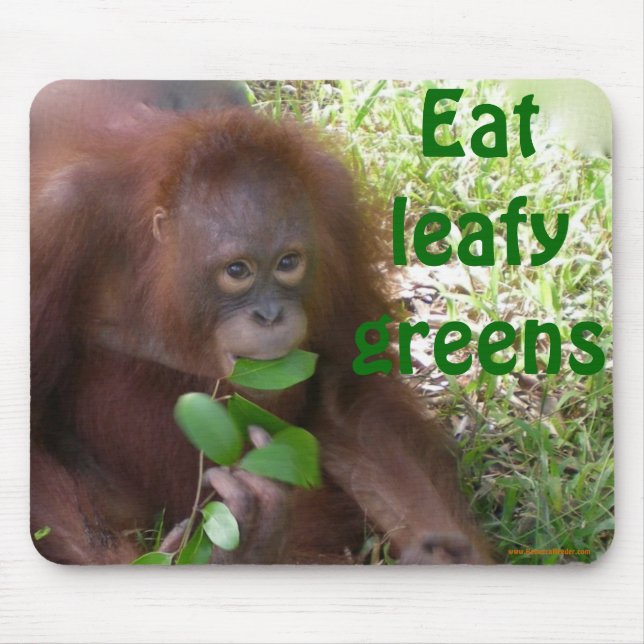 Veggie Green Wildlife Mouse Pad (Front)