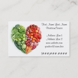 Veggie Heart Business Card