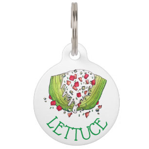 Veggie Iceberg Lettuce Wedge Salad Food Foodie Pet Tag