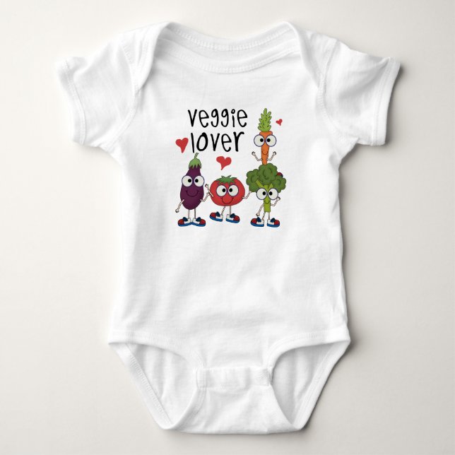 Veggie Lover Baby Bodysuit (Front)