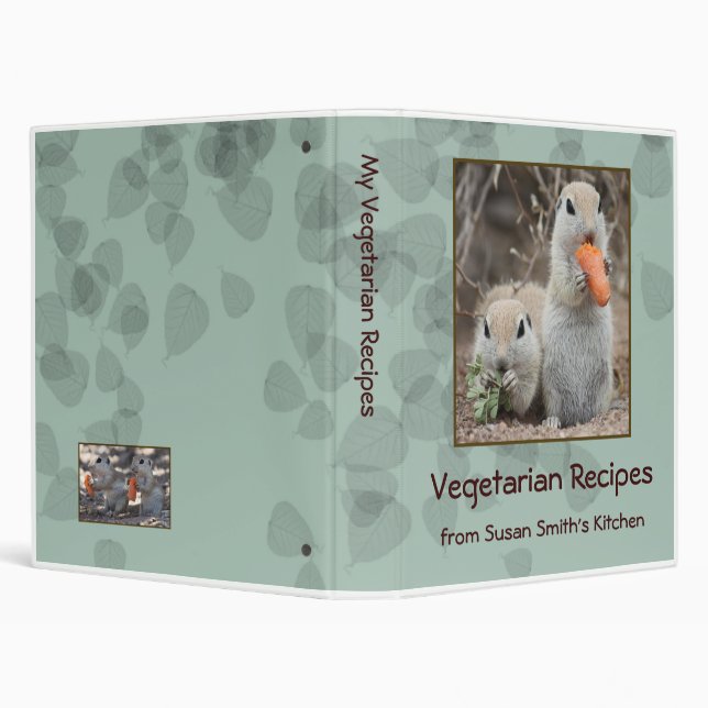 Veggie Loving Squirrels Binder (Background)