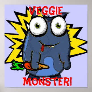 Veggie Monster Poster