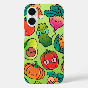 Veggie Pals – Kawaii Vegetable iPhone 16 Case