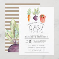 Veggie Patch | Watercolor Baby Shower