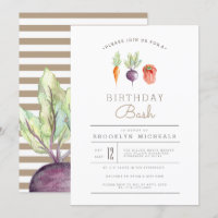 Veggie Patch | Watercolor Birthday Bash