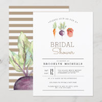 Veggie Patch | Watercolor Bridal Shower