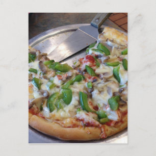 Veggie Pizza Slices Postcard