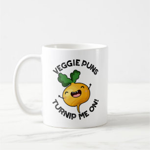 Veggie Puns Turnip Me On Funny Vegetable Pun Coffee Mug