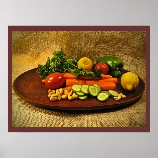 Veggie Salad Plate Poster (Front)