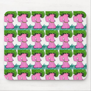 "Veggie Stroal Dance" Tiled Abstract Mousepad