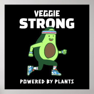 Veggie Strong, Powered by plants Poster