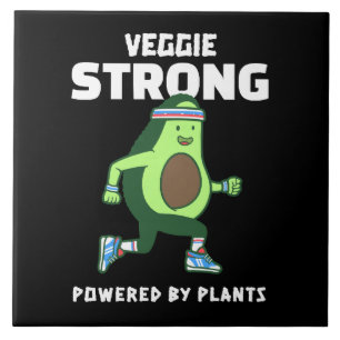 Veggie Strong, Powered by plants Tile