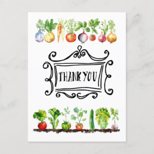 Veggie vegetable Vegetarian appreciation Postcard