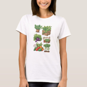 Veggies 10 gardening, gift, vegetables, gardener T-Shirt