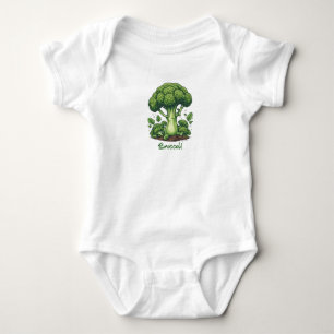Veggies 18, Broccoli, vegetable, babies, gardener, Baby Bodysuit