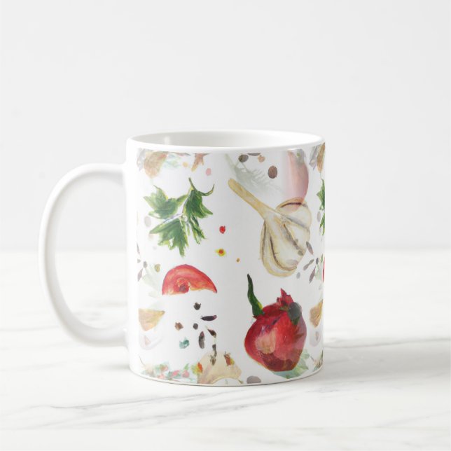 Veggies and Spices Mug (Left)