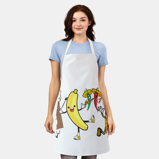 Veggies & Chocolate Apron (Worn)