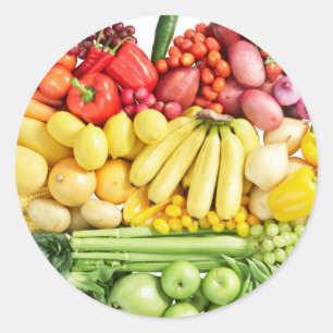 Veggies Classic Round Sticker