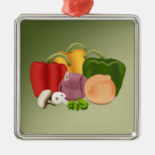 Veggies Metal Ornament
