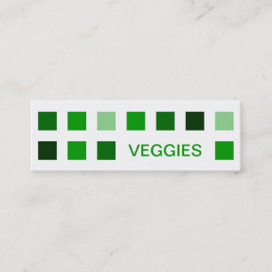 VEGGIES (mod squares) Mini Business Card