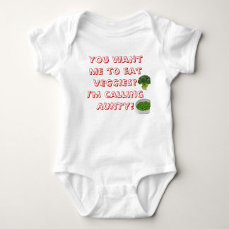 VEGGIES on a onsie Baby Bodysuit