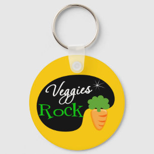 Veggies Rock Keychain