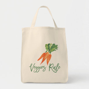 Veggies Rule Tote Bag