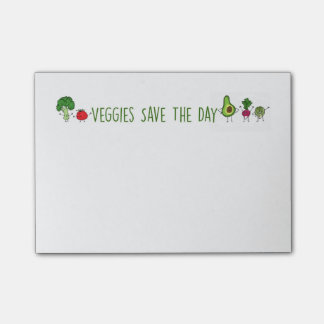 Veggies Save The Day Post-It Notes