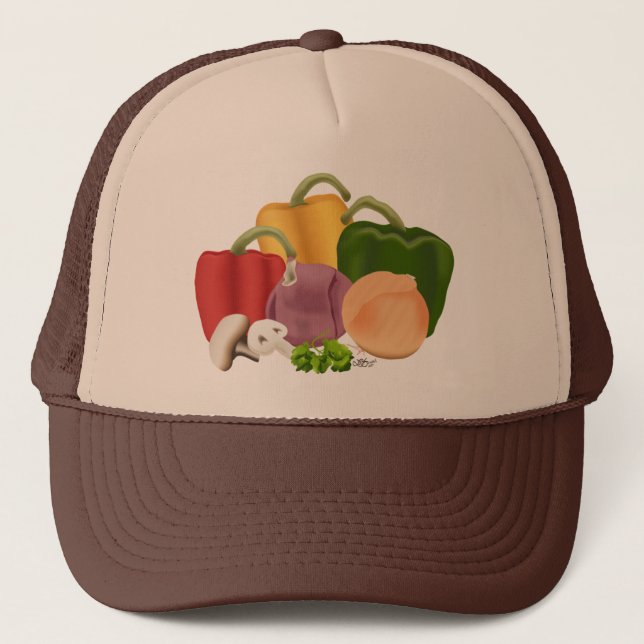 Veggies Trucker Hat (Front)