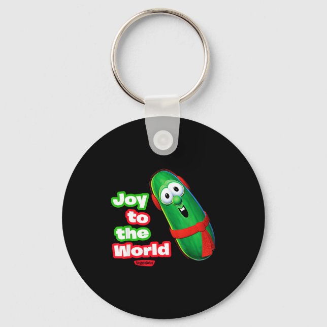 Veggietales Joy To The World Larry The Cuber  Keychain (Front)