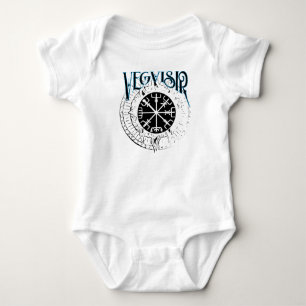 vegvisir nordic pathfinder compass baby bodysuit