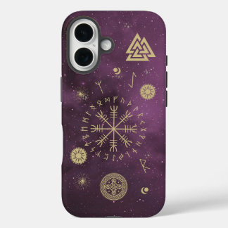 Vegvisir & Norse Runes | Esoteric iPhone 16 Case