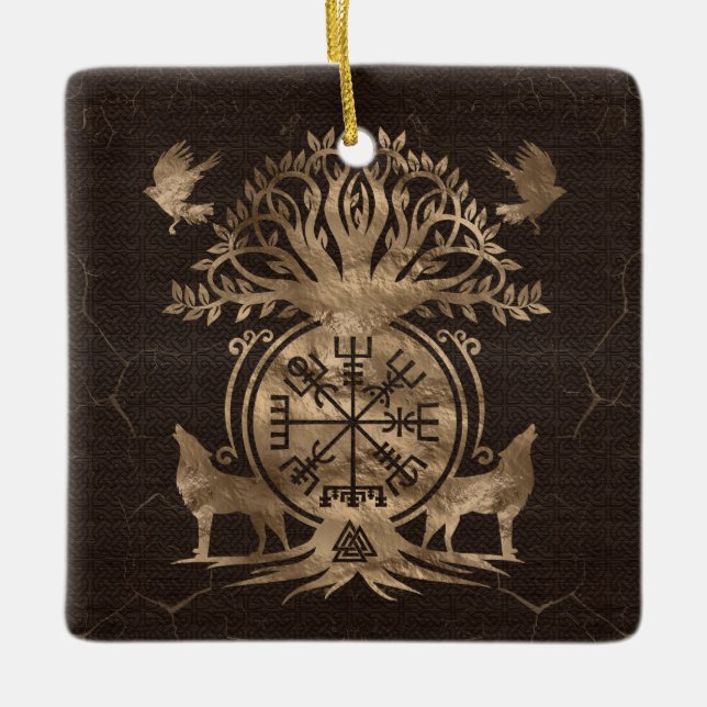 Vegvisir - Viking Compass Ornament (Front)