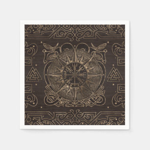Vegvisir - Viking Compass Ornament Napkin