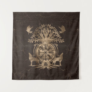 Vegvisir - Viking Compass Ornament Tapestry