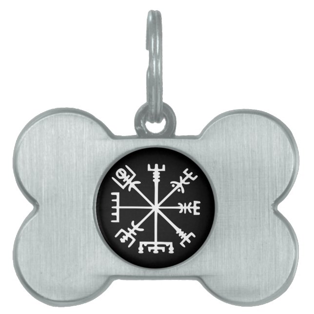Vegvísir (Viking Compass) Pet Tag (Front)