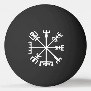 Vegvísir (Viking Compass) Ping Pong Ball