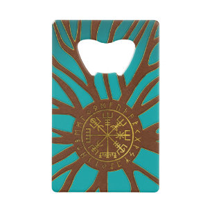 Vegvisir - Viking  Navigation Compass Credit Card Bottle Opener