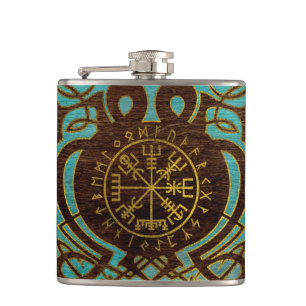 Vegvisir - Viking Navigation Compass Hip Flask