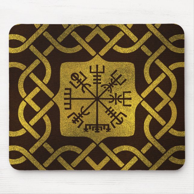 Vegvisir - Viking  Navigation Compass Mouse Pad (Front)