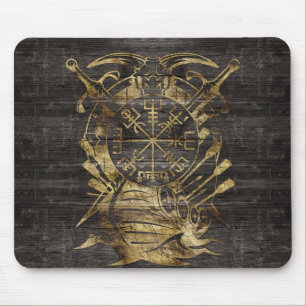 Vegvisir - Viking Navigation Compass Mouse Pad