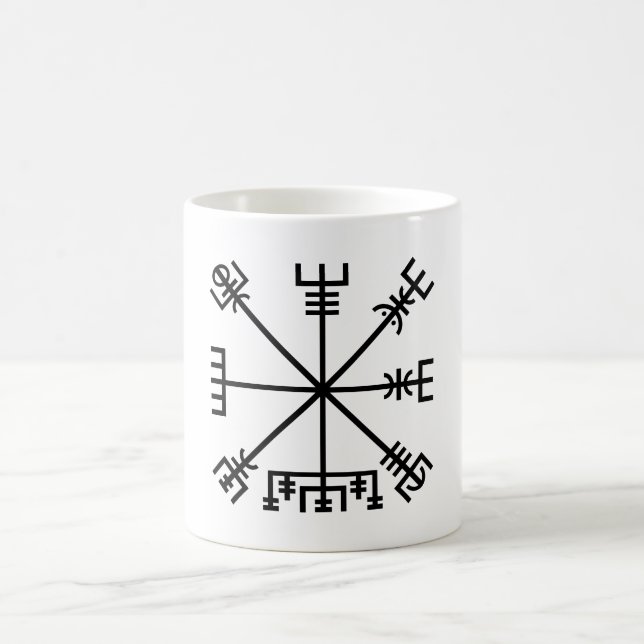 Vegvisir Viking Symbol Coffee Mug (Center)